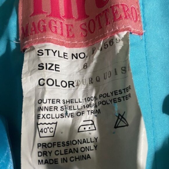 Flirt by Maggie Sottero Turquoise Sweetheart Gown - Picture 13 of 13